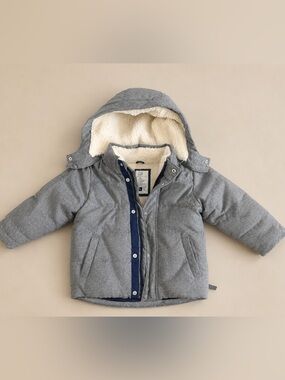 Baby Gap Toddler ColdControl Max Sherpa Puffer Boys Jacket Gray 2T